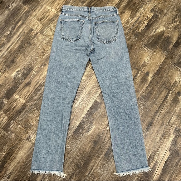 AGOLDE Size 27 Cherie High Rise Merit Straight Leg Fray Hem Jean - Picture 15 of 15